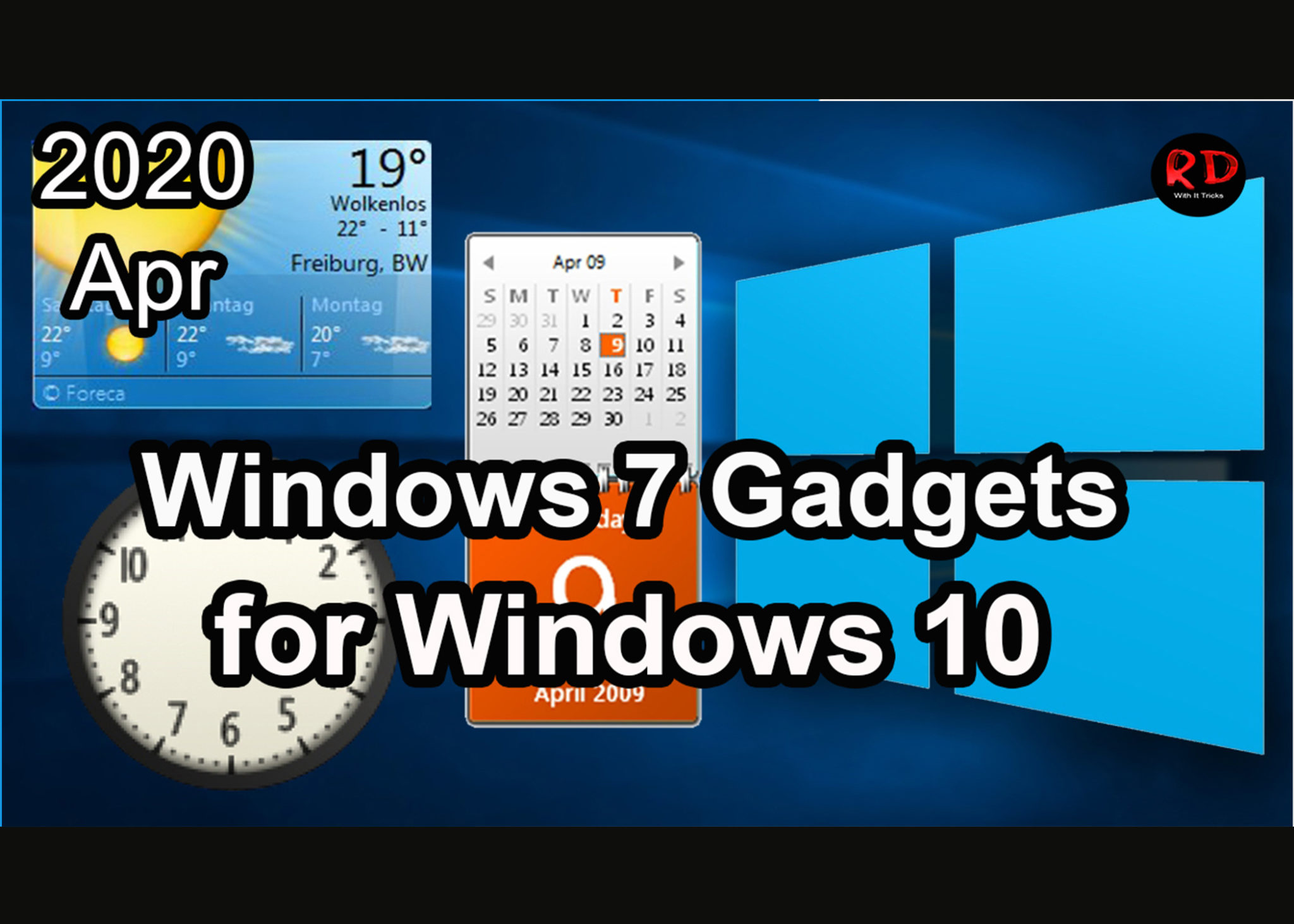 Windows 7 Gadgets for Windows 10 RD With IT